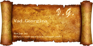 Vad Georgina névjegykártya